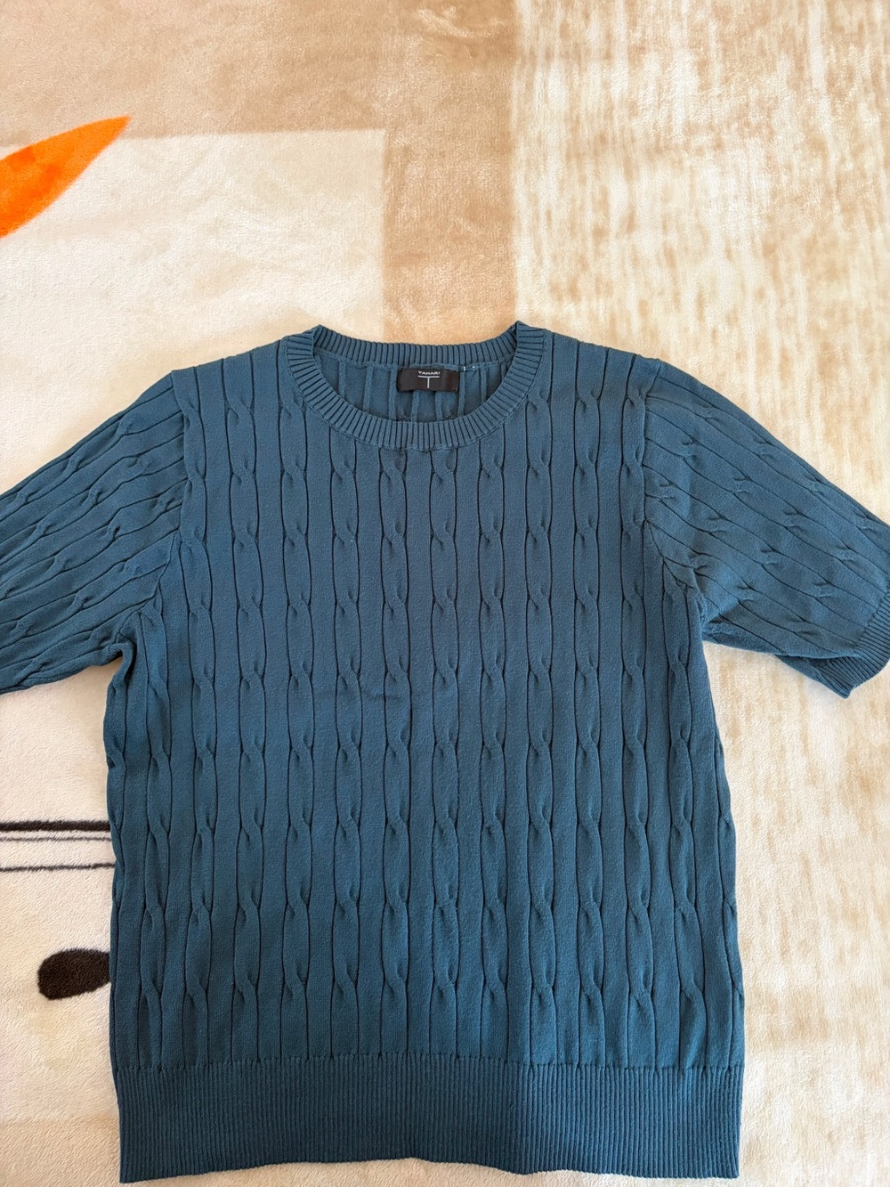 Teal knit sweater top